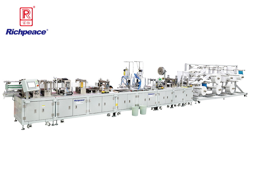 富怡全自動折疊口罩連續(xù)型生產線 （焊耳帶）