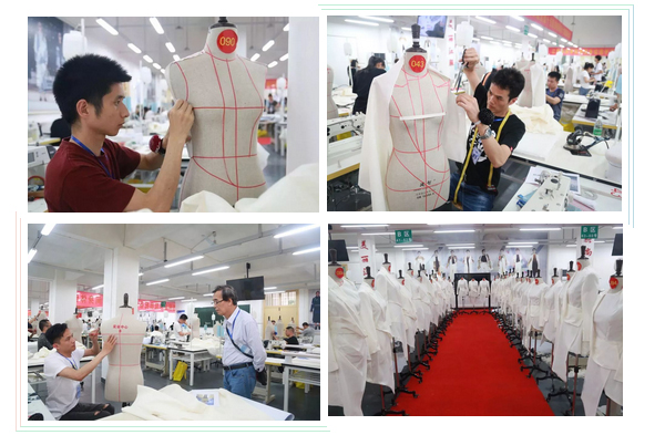 立體剪裁考核現場 立體剪裁考核現場