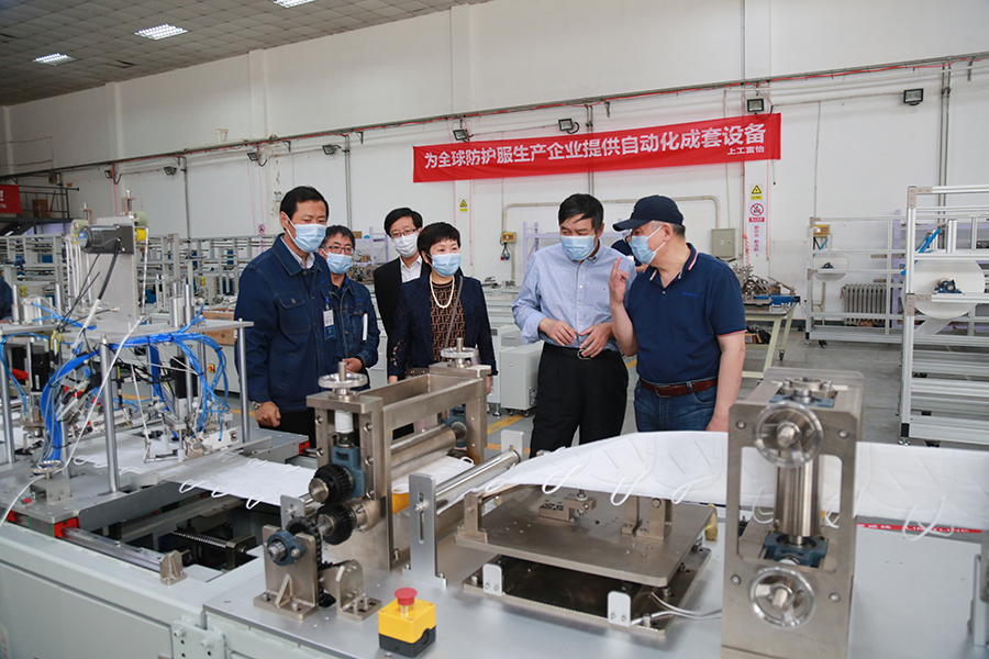 上工申貝集團領導赴上工富怡，慰問疫情期間堅守崗位的全體干部職工